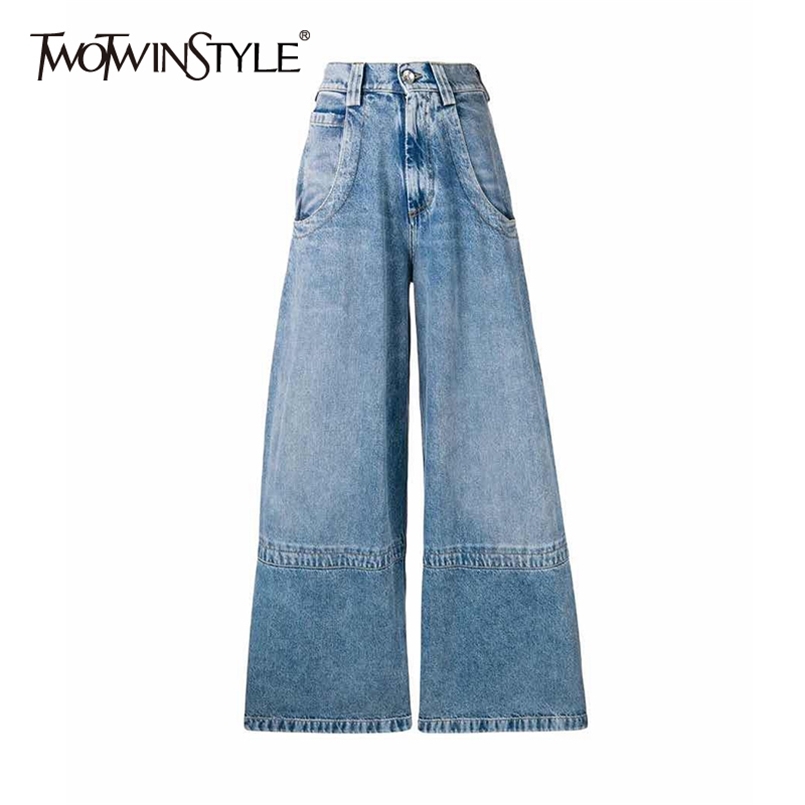 Loose Wide Leg Denim Pants For Women High Waist Pocket Casual Straight Jeans Female Fashion Clothing Spring 210521, Blue
Loose Wide Leg Denim Pants For Women High Waist Pocket Casual Straight Jeans Female Fashion Clothing Spring 210521, Blue