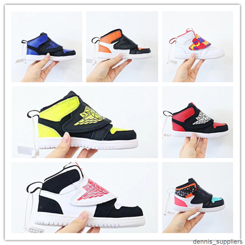 Casual Basketball shoes boys&girls Big Velcro walking Outdoor Trainers KIds with flying wings Overall good Red black lemon yellow Mid Top 1s
Casual Basketball shoes boys&girls Big Velcro walking Outdoor Trainers KIds with flying wings Overall good Red black lemon yellow Mid Top 1s