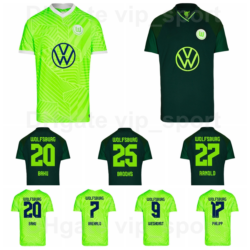VfL Wolfsburg Jersey 2021 2022 Soccer 9 WEGHORST 7 BREKALO 20 BAKU 17 PHILIPP 27 ARNOLD 8 STEFFEN 31 GERHARDT 24 XAVER 25 BROOKS 14 MEHMEDI GINCZEH Football Shirt Kits, Green
VfL Wolfsburg Jersey 2021 2022 Soccer 9 WEGHORST 7 BREKALO 20 BAKU 17 PHILIPP 27 ARNOLD 8 STEFFEN 31 GERHARDT 24 XAVER 25 BROOKS 14 MEHMEDI GINCZEH Football Shirt Kits, Green