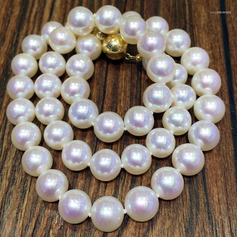 9-10 Mm White Pearl Necklace Light Freshwater Birthday Gift 925 Silver Clasp Fine JEWELRY1
9-10 Mm White Pearl Necklace Light Freshwater Birthday Gift 925 Silver Clasp Fine JEWELRY1