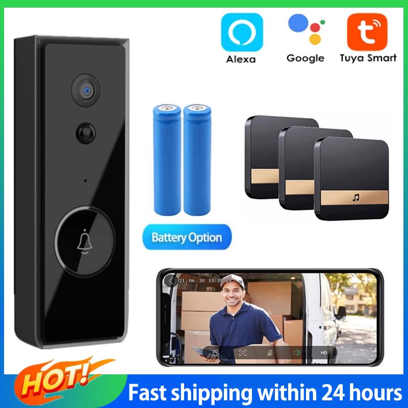 Doorbells Tuya WiFi Doorbell HD 1080P Waterproof Outdoor Smart Video Alexa IP Camera Home Security Two Way Audio PIR Night Vision
Doorbells Tuya WiFi Doorbell HD 1080P Waterproof Outdoor Smart Video Alexa IP Camera Home Security Two Way Audio PIR Night Vision