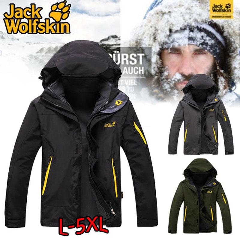 2021 Jack Winter New WolfskinJacket Men's Three-in-one Two-piece Detachable Plus Velvet Thick Warm Mountaineering Jacket, Black;brown
2021 Jack Winter New WolfskinJacket Men's Three-in-one Two-piece Detachable Plus Velvet Thick Warm Mountaineering Jacket, Black;brown