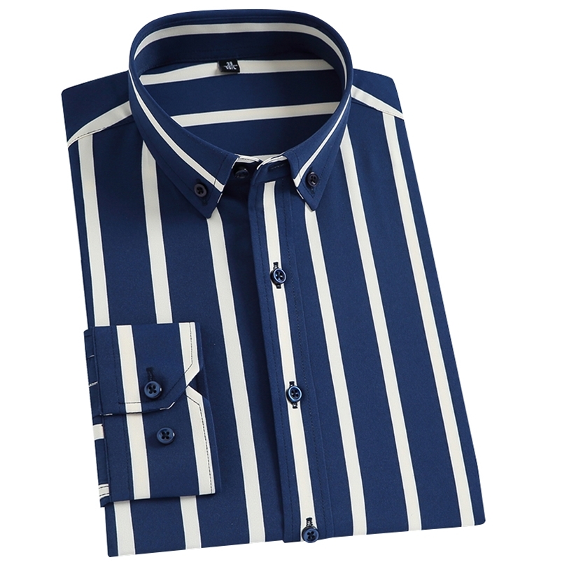 Men's Shirt Long Sleeve Korean Fashion Clothing Men Non-iron Stretch Fabric Striped Pocketless Design Button Up Casual Shirts4XL 210721, Man shirt2002-8
Men's Shirt Long Sleeve Korean Fashion Clothing Men Non-iron Stretch Fabric Striped Pocketless Design Button Up Casual Shirts4XL 210721, Man shirt2002-8