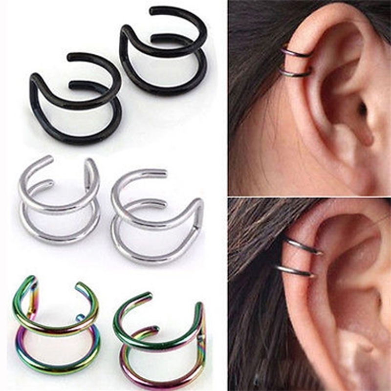Titanium Steel U-shaped Double Ring Ear Cuff Clip Simple Fashion Women Charm Pierced Earrings Jewelry
Titanium Steel U-shaped Double Ring Ear Cuff Clip Simple Fashion Women Charm Pierced Earrings Jewelry
