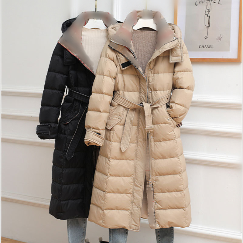 Classic Fashion Ladies Luxury Designer Brand Long Over the Knee Down Jacket High Quality 2021 Women's Slim Waist Puffer Coat Winter War, Black
Classic Fashion Ladies Luxury Designer Brand Long Over the Knee Down Jacket High Quality 2021 Women's Slim Waist Puffer Coat Winter War, Black