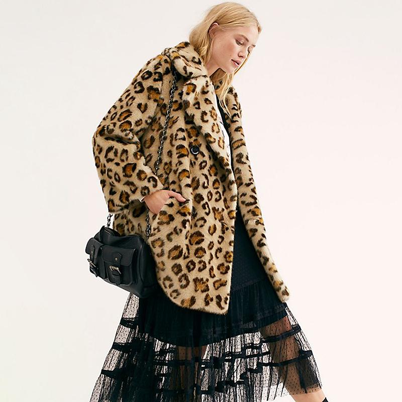 Women's Fur & Faux KAYOULAI Leopard Double Plush Winter Coat Women Long Sleeve Pocket Warm Fashion Jacket Female Overcoat, Black
Women's Fur & Faux KAYOULAI Leopard Double Plush Winter Coat Women Long Sleeve Pocket Warm Fashion Jacket Female Overcoat, Black