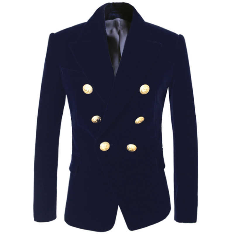 HIGH QUALITY est Fashion Designer Blazer Women's Double Breasted Lion Buttons Velvet Coat 210526, Burgundy
HIGH QUALITY est Fashion Designer Blazer Women's Double Breasted Lion Buttons Velvet Coat 210526, Burgundy