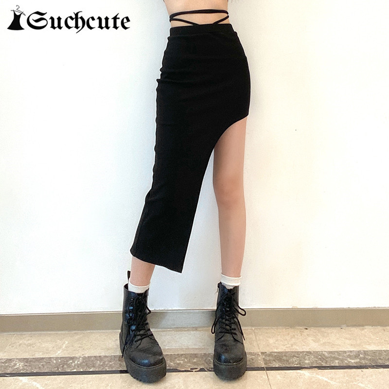 Casual Dresses Gothic Solid Black Party Long Skirt For Women Sexy Lace Up Streetwear Asymmetrical Ribbed Skirts Fashion 9ZMH
Casual Dresses Gothic Solid Black Party Long Skirt For Women Sexy Lace Up Streetwear Asymmetrical Ribbed Skirts Fashion 9ZMH