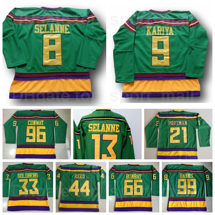 1993 Vintage Hockey The Mighty Ducks Movie 96 Charlie Conway Jersey Dean Portman Fulton Reed Greg Goldberg Gordon Bombay Adam Banks Paul Kariya, Black
1993 Vintage Hockey The Mighty Ducks Movie 96 Charlie Conway Jersey Dean Portman Fulton Reed Greg Goldberg Gordon Bombay Adam Banks Paul Kariya, Black