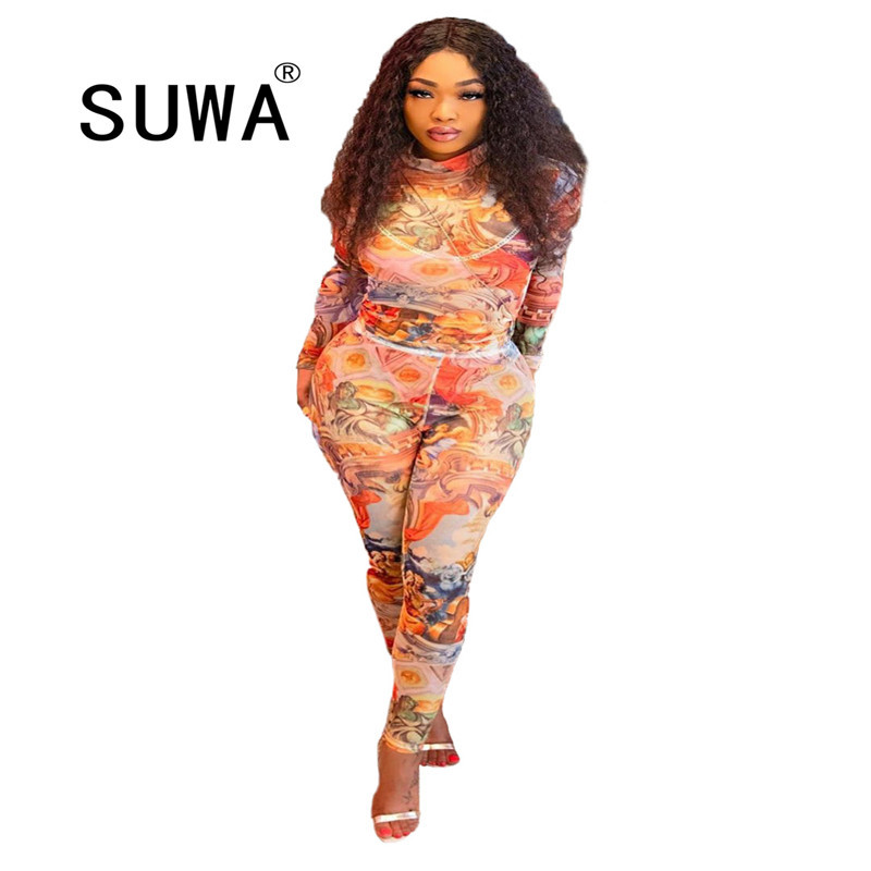 Fall Wholesale Clothing See Through Mesh Vintage Casual Pullover Retro Top Bodycon Pants Trousers Sexy Women Matching Sets 210525, Multi
Fall Wholesale Clothing See Through Mesh Vintage Casual Pullover Retro Top Bodycon Pants Trousers Sexy Women Matching Sets 210525, Multi
