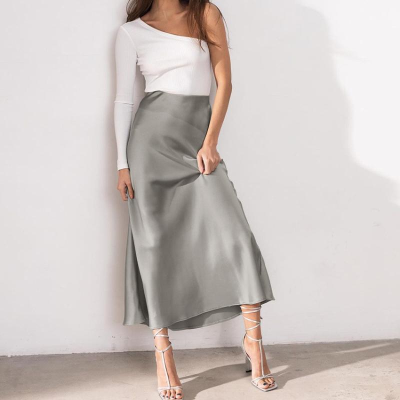 Skirts Women High Waist Skirt Ice Silk Ankle Length Long Fashion Casual Dress Commuting Bottoms Sexy Satin Elegant Female, Black
Skirts Women High Waist Skirt Ice Silk Ankle Length Long Fashion Casual Dress Commuting Bottoms Sexy Satin Elegant Female, Black