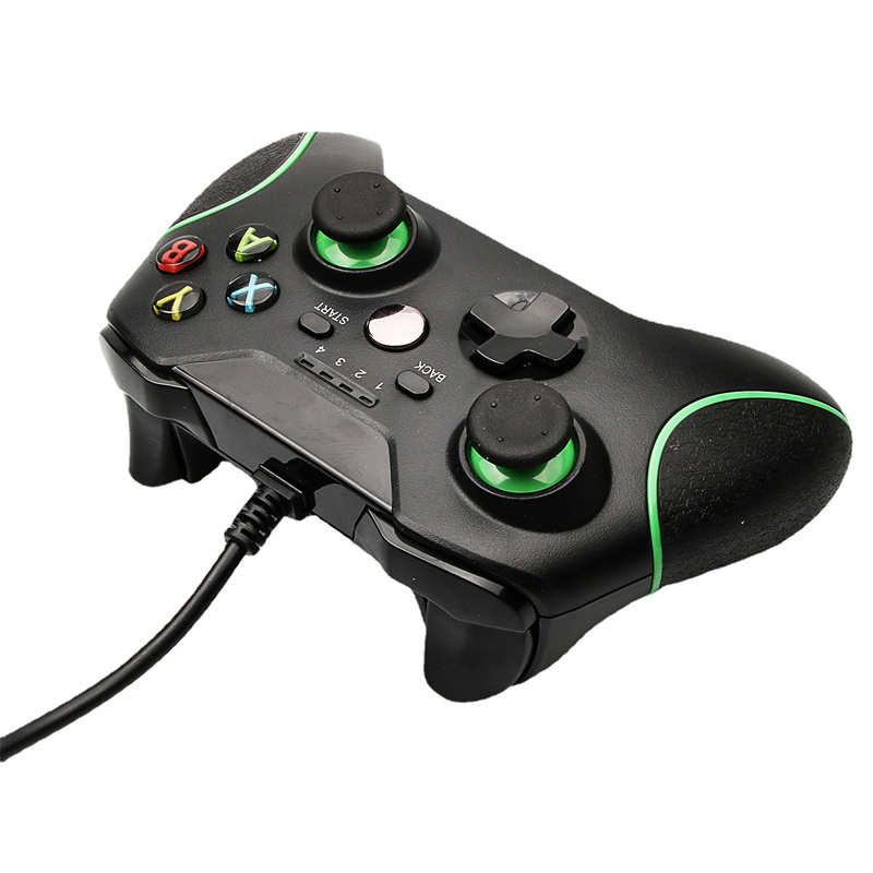 Top Quality Wired Xbox One Controller Gamepad Precise Thumb Joystick GamePads pour Host / PC X-Box avec emballage au détail