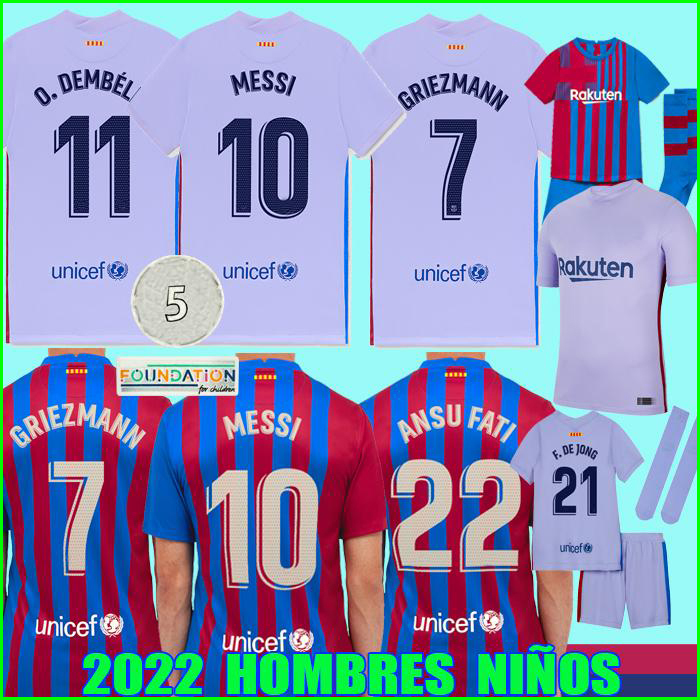 21 22 FC Barcelona MESSI home away soccer jerseys KUN AGUERO GRIEZMANN ANSU FATI MEMPHIS Top 2021 2022 BARCA pedri football shirt men and kids kits sets uniforms, Kids home
21 22 FC Barcelona MESSI home away soccer jerseys KUN AGUERO GRIEZMANN ANSU FATI MEMPHIS Top 2021 2022 BARCA pedri football shirt men and kids kits sets uniforms, Kids home