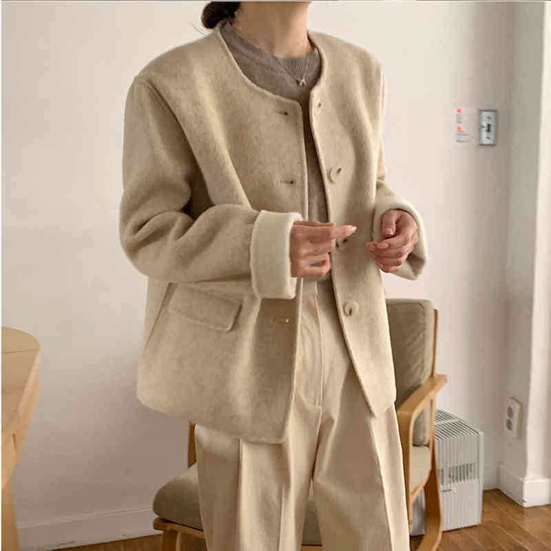 Women's Wool & Blends Realeft women's wool jacket, minimalist warm coat for autumn and winter, Korean style, L83B, 1# shoe box
Women's Wool & Blends Realeft women's wool jacket, minimalist warm coat for autumn and winter, Korean style, L83B, 1# shoe box