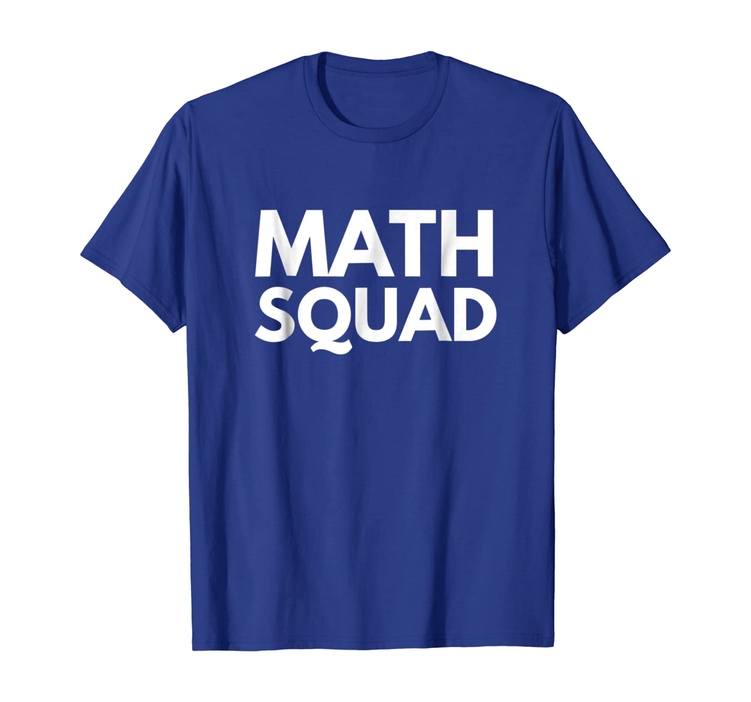 Nice Math Squad Tee Shirt, White;black