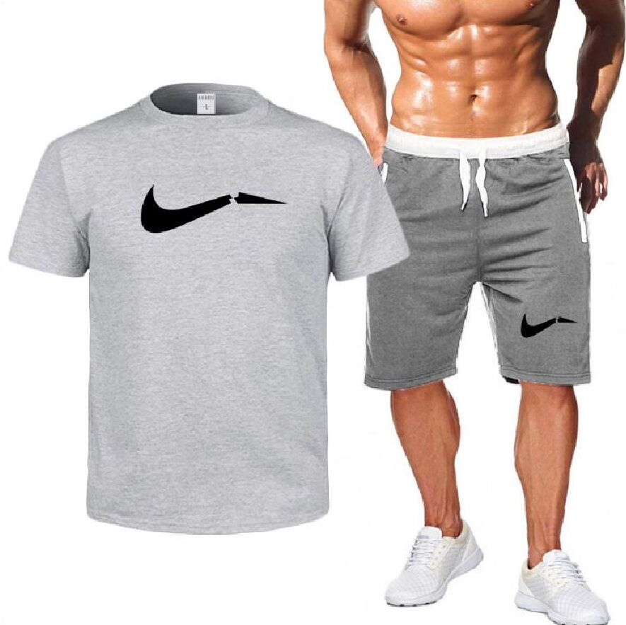 Men Leisure Tracksuit Sportswear Short Sleeve 100% Cotton white T-Shirt + Trousers 2 Piece Set Summer Breathable Plus Size -XXL
Men Leisure Tracksuit Sportswear Short Sleeve 100% Cotton white T-Shirt + Trousers 2 Piece Set Summer Breathable Plus Size -XXL
