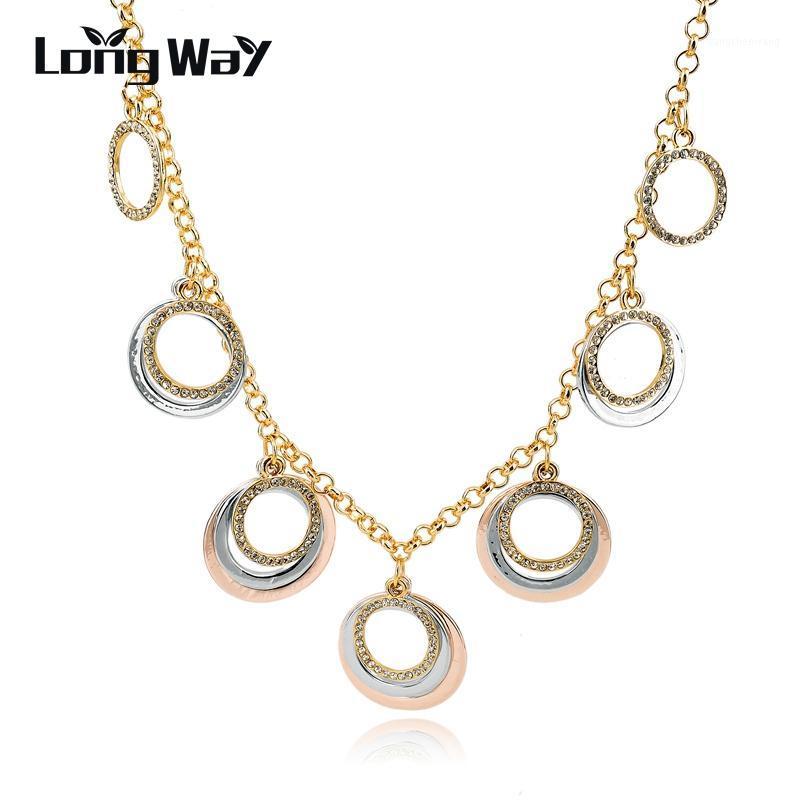 LongWay Maxi Necklace Women Crystal Circle Pendant Choker Gold Color Chain Necklaces Wedding Accessories Sne150869103 Chains
LongWay Maxi Necklace Women Crystal Circle Pendant Choker Gold Color Chain Necklaces Wedding Accessories Sne150869103 Chains