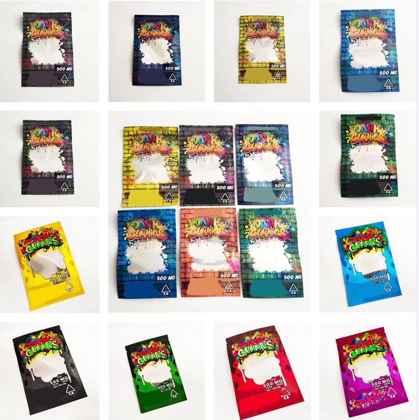 whosale 6 types Dank Gummies Mylar Bag 500mg edibles packaging sealable zipper pouch packages bags
whosale 6 types Dank Gummies Mylar Bag 500mg edibles packaging sealable zipper pouch packages bags