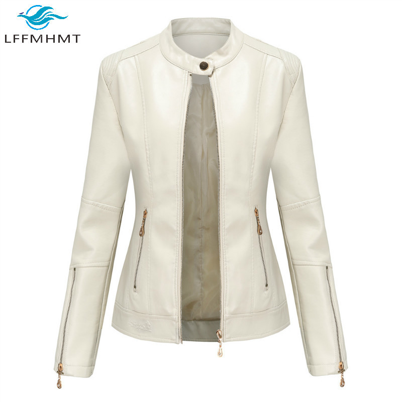 Fashion Spring Autumn Women's Leather PU Jacket Office Lady Simple Elegant Casual Slim Fit Short Coat Stand Collar Thin Tops, Green thin
Fashion Spring Autumn Women's Leather PU Jacket Office Lady Simple Elegant Casual Slim Fit Short Coat Stand Collar Thin Tops, Green thin