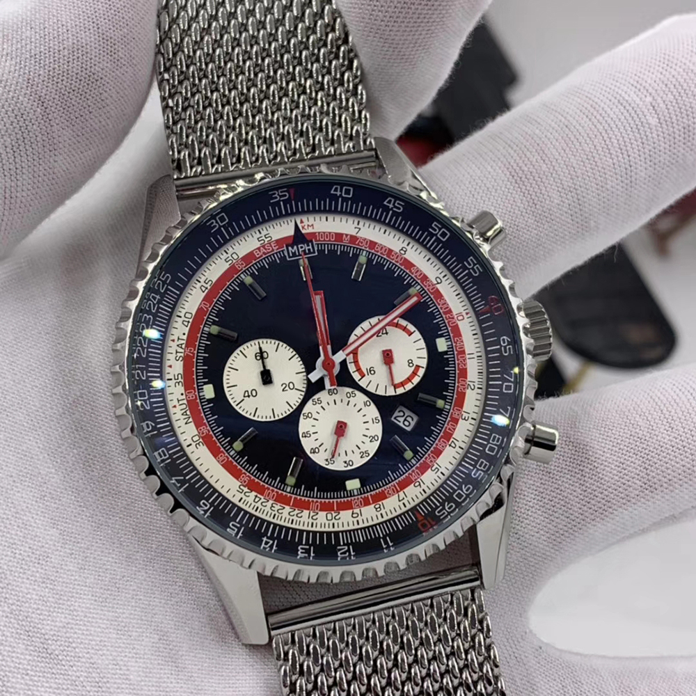 46MM Quartz Chronograph Breit and Ling Mens Watches Luminous Red Hands Watch AB01211B1B1A1 Wristwatches With Three Working Subdials
46MM Quartz Chronograph Breit and Ling Mens Watches Luminous Red Hands Watch AB01211B1B1A1 Wristwatches With Three Working Subdials