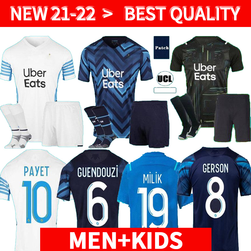men +kids kit Olympique de marseille Soccer jerseys 2021 2022 OM Marseille Maillot Foot KONRAD GUENDOUZI GERSON PAYET football shirts 21 22, Black
men +kids kit Olympique de marseille Soccer jerseys 2021 2022 OM Marseille Maillot Foot KONRAD GUENDOUZI GERSON PAYET football shirts 21 22, Black