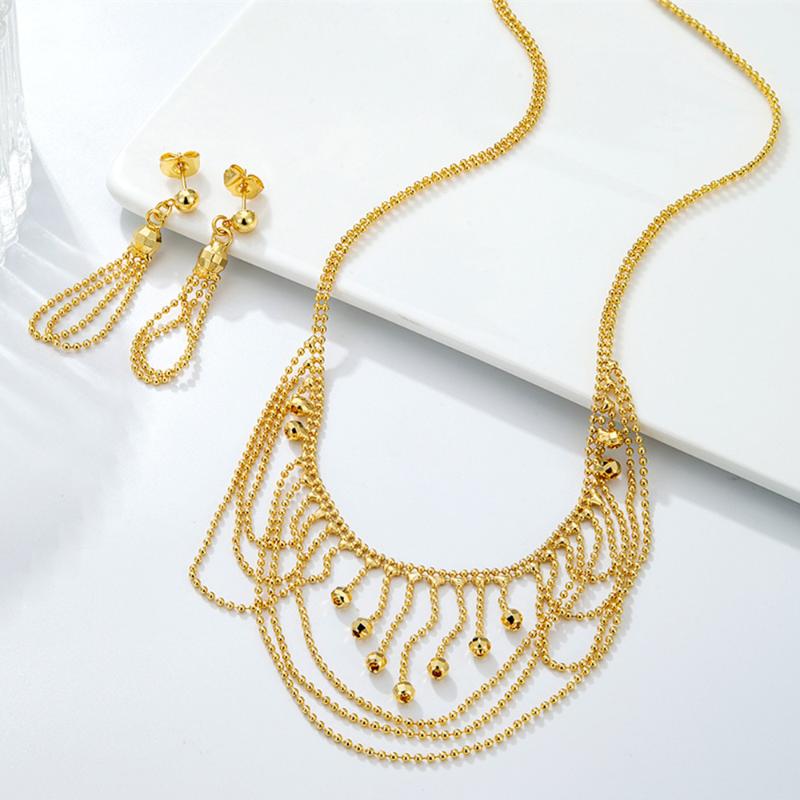 Earrings & Necklace Fashion Jewelry Gold Color Long Chain Drop Engagement Wedding Party For Women Set Gifts, Silver
Earrings & Necklace Fashion Jewelry Gold Color Long Chain Drop Engagement Wedding Party For Women Set Gifts, Silver