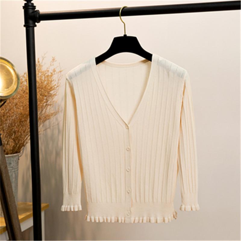 Women's Knits & Tees Women Short Cardigan Autumn Summer Thin Coat Sweater Outside Sunscreen V-Neck Clothing 2022 Off Shoulder Sweaters, White
Women's Knits & Tees Women Short Cardigan Autumn Summer Thin Coat Sweater Outside Sunscreen V-Neck Clothing 2022 Off Shoulder Sweaters, White
