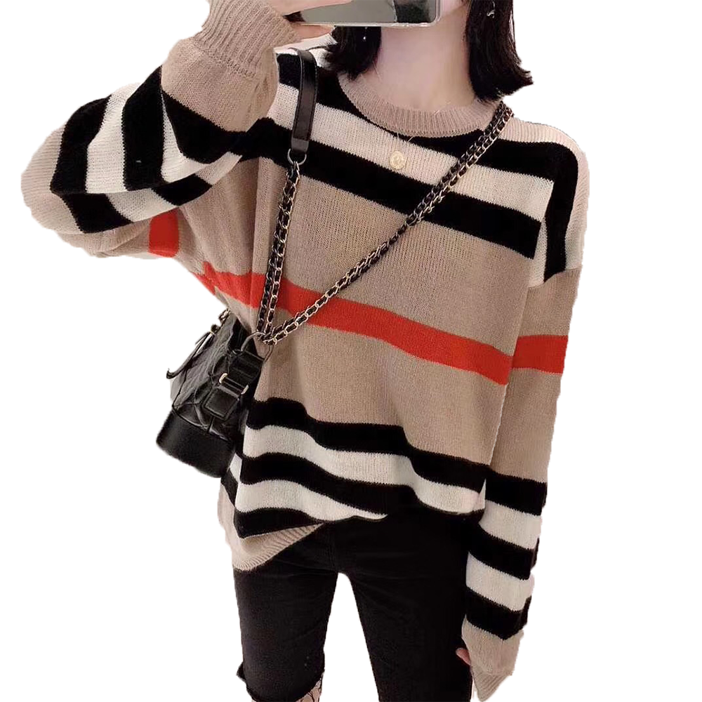 Spring Autumn Cute Striped Pullover Knitted WomenS Sweaters For Women 2021 Korean Female Winter Jumper Sweater Jersey Clothing, Default color
Spring Autumn Cute Striped Pullover Knitted WomenS Sweaters For Women 2021 Korean Female Winter Jumper Sweater Jersey Clothing, Default color