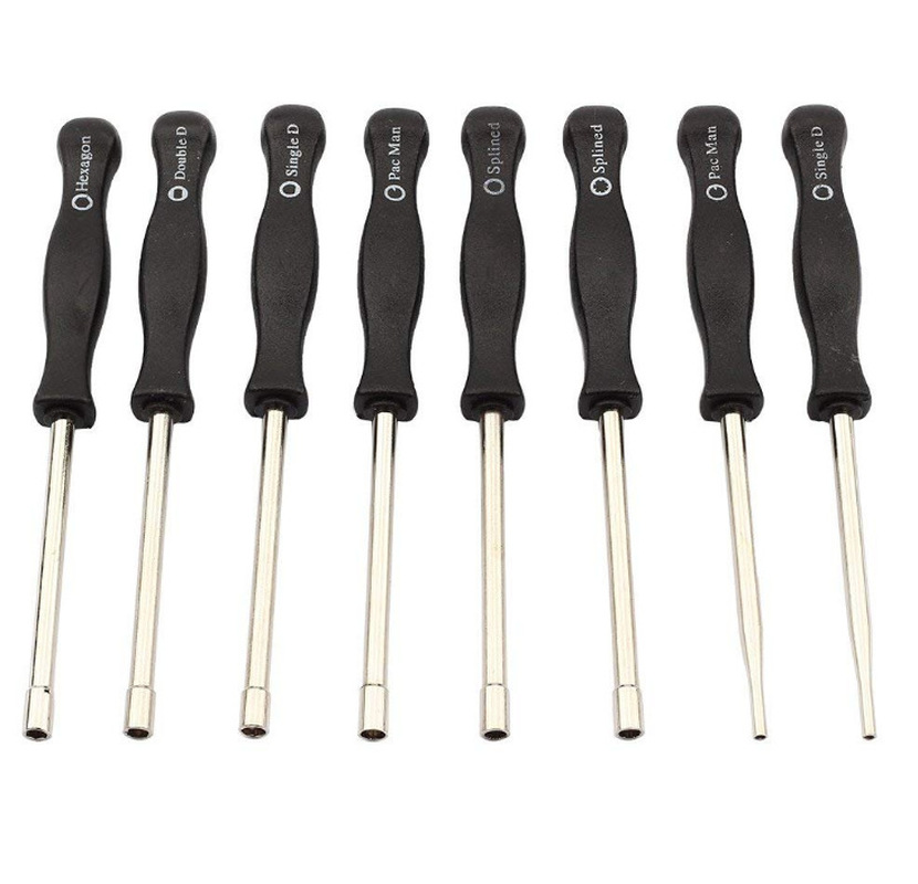 10 Pcs Set of Carburetor Special Screwdriver Black Leather Case with Brush(The Logistics Price Pls Contact Us)