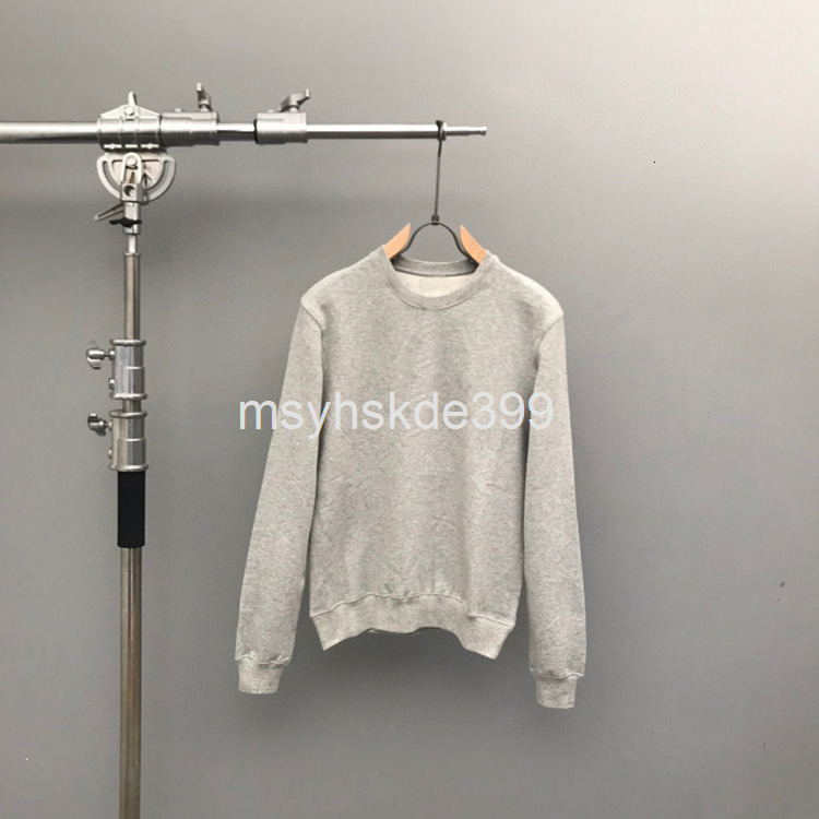 Men's T-Shirts 20ss autumn and winter men's small high collar grey sweater Tencel cotton blended bottoming shirt