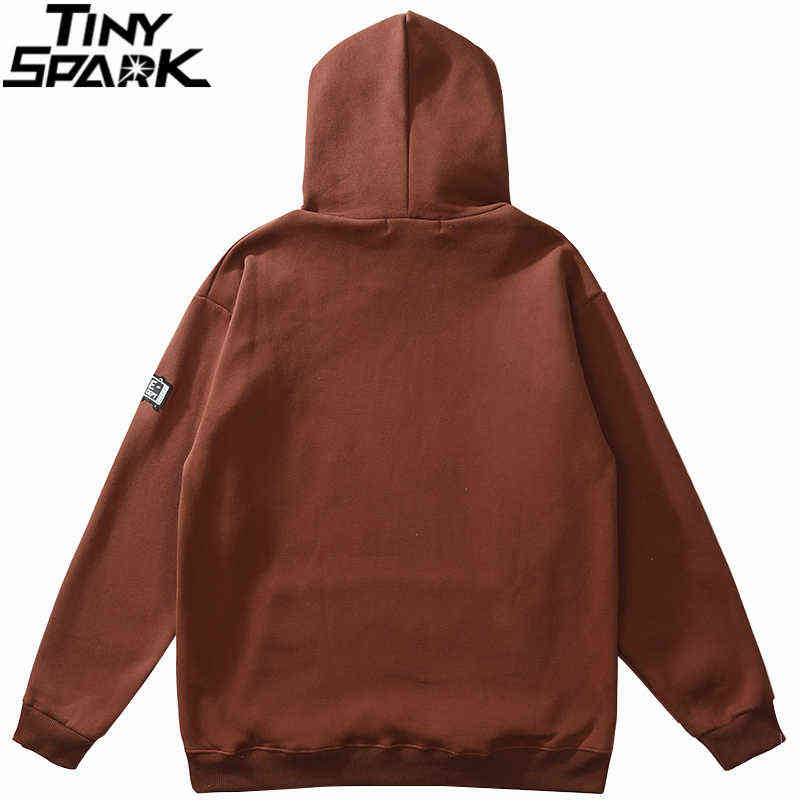 Hip Hop Streetwear Sweatshirt Hoodie Men Human Skeleton Hooded Pullover Autumn Harajuku Cotton Fleece Sweat Shirt Hoodie 220114