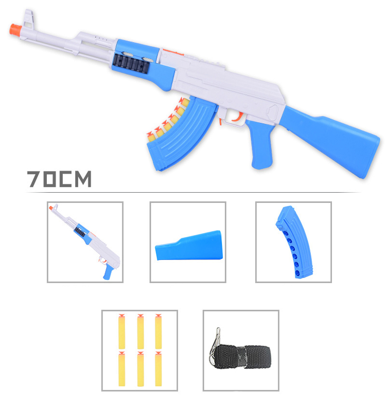 AK47 Soft Bullet Toy Gun Manual Pneumatic Rifle For Adults Kids Birthday Gift Outdoor Games