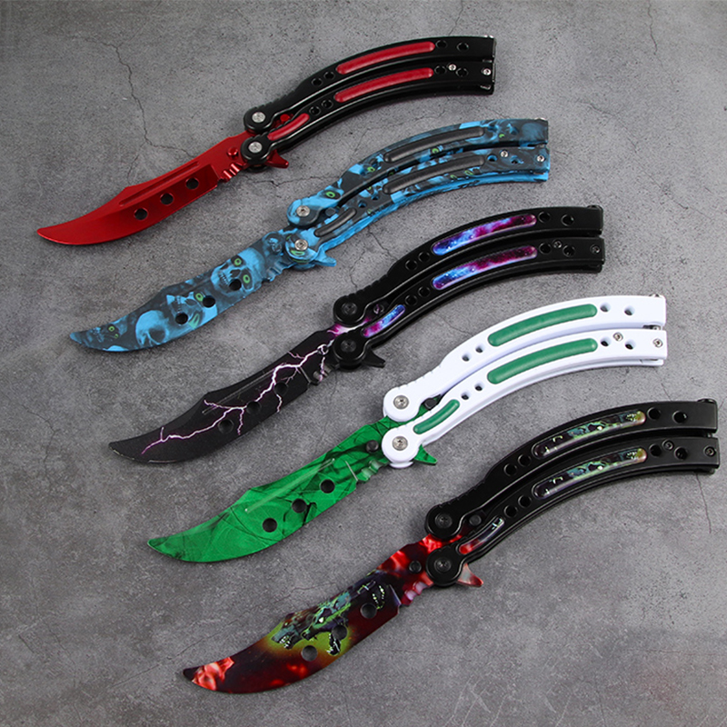 Butterfy Training Knife Caw Knife Caw Knife Tactica Caw Foding Foding Butterfy Training No Edge Too