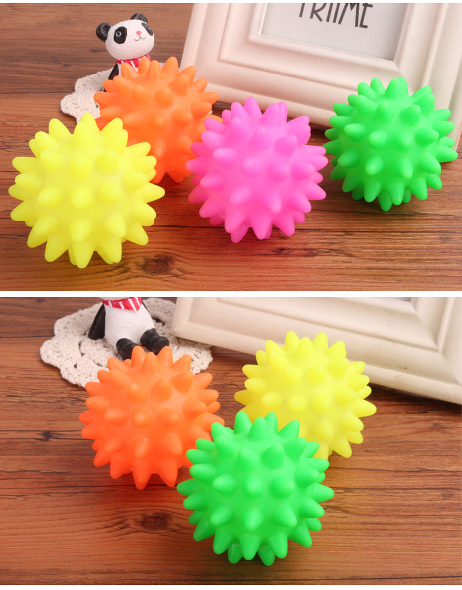 Interactive Dog Toys For Small Dogs Vinyl Glue Squeak Puppy Ball Diameter 6.5cm Pet Chew Bite Resistant