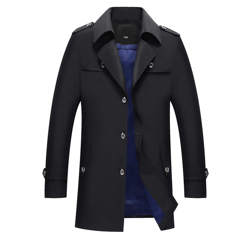 Men's Trench Coats Business Windbreaker Latest Single-breasted Mid-length Jacket Clothing Urban Fashion Casual Loose Warm, Black
Men's Trench Coats Business Windbreaker Latest Single-breasted Mid-length Jacket Clothing Urban Fashion Casual Loose Warm, Black