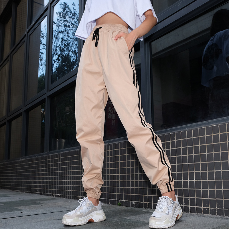 pants trousers women's wear 2021 spring and autumn leggings side stripe casual high waist loose, Black;white
pants trousers women's wear 2021 spring and autumn leggings side stripe casual high waist loose, Black;white