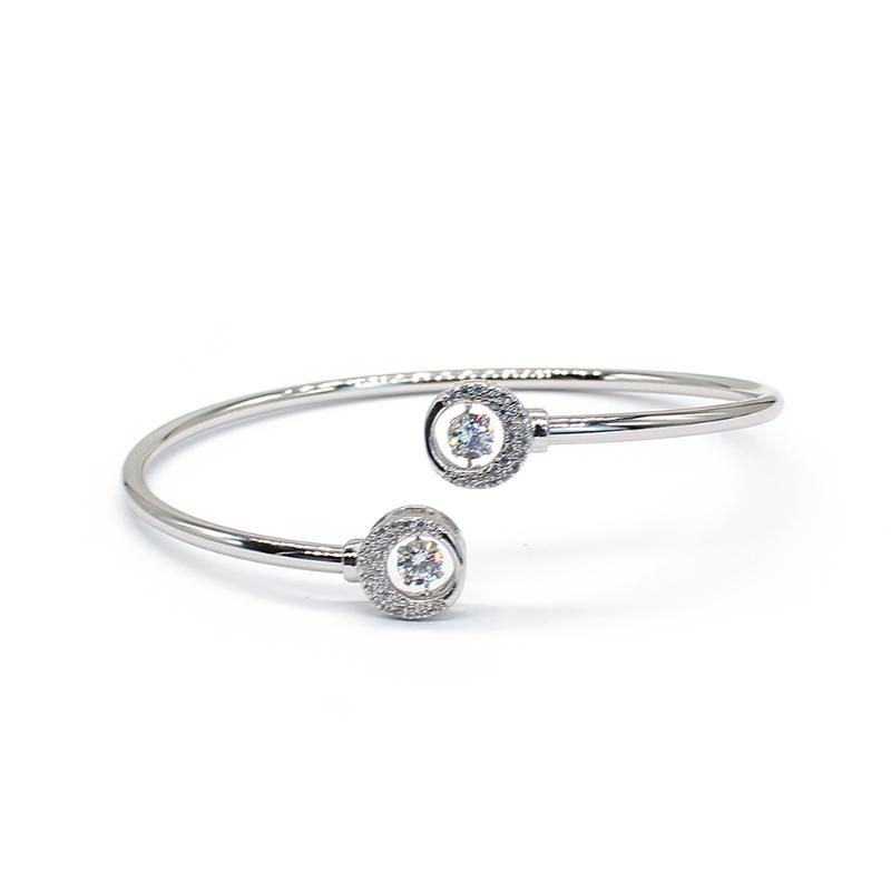 Bangle Beautiful Lovers Round Bracelets Ladies Open Cuff Bangles Rotatable Cubic Zirconia White Golden Plated Woman Jewelry Gifts
Bangle Beautiful Lovers Round Bracelets Ladies Open Cuff Bangles Rotatable Cubic Zirconia White Golden Plated Woman Jewelry Gifts