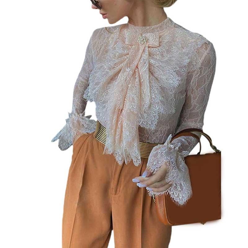 Women's Blouses & Shirts Ruffles Lace Blouse 2021 Korean Women Office Ladies Work Elegant Fashion Long Sleeve Chiffon Floral Print Tops Red, White
Women's Blouses & Shirts Ruffles Lace Blouse 2021 Korean Women Office Ladies Work Elegant Fashion Long Sleeve Chiffon Floral Print Tops Red, White