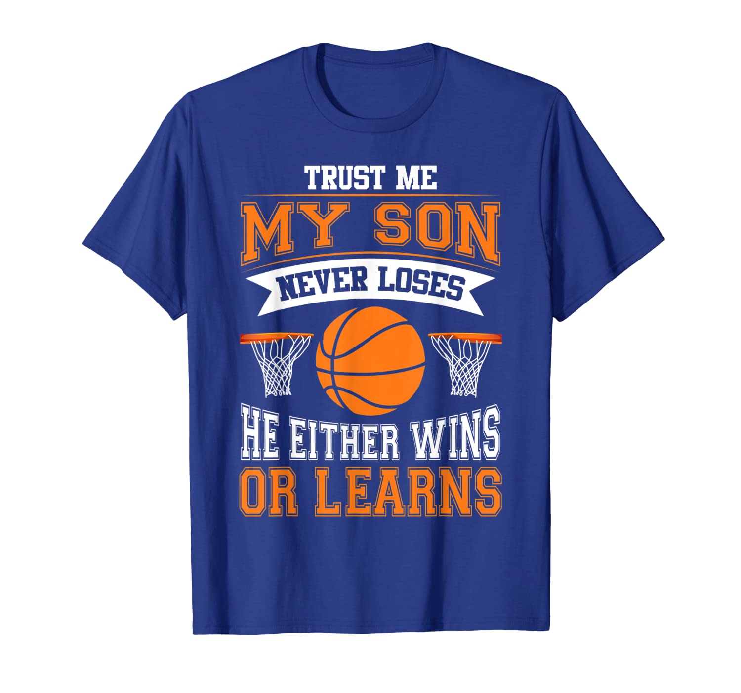 my son never loses basketball shirt for mom, White;black