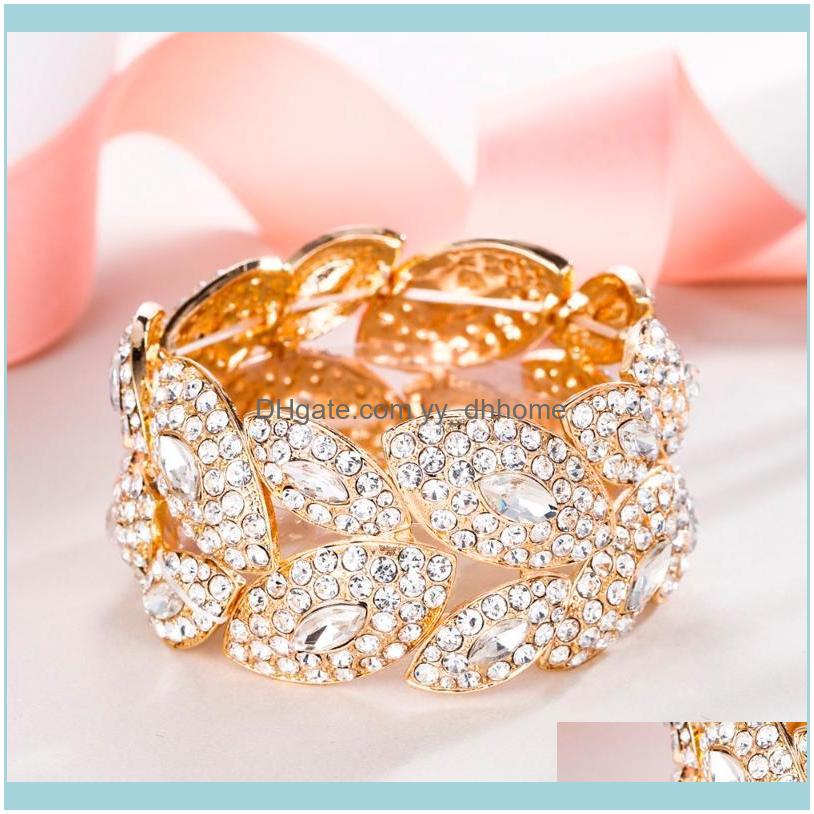 Beaded, Bracelets Jewelrybeaded, Strands Tuliper Leaf Elastic Bridal Bracelet Bangle Austrian Crystal Rhinestone Wedding For Women Party Jew
Beaded, Bracelets Jewelrybeaded, Strands Tuliper Leaf Elastic Bridal Bracelet Bangle Austrian Crystal Rhinestone Wedding For Women Party Jew