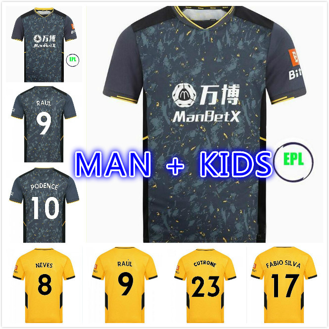 NEVES Wolves RAÃL Soccer Jerseys 2021 22 NETO PODENCE TRINCÃO ADAMA Maillots de foot COADY BOLY FÃBIO SILVA J.OTTO N.SEMEDO CUTRONE DENDONCK, Black;yellow
NEVES Wolves RAÃL Soccer Jerseys 2021 22 NETO PODENCE TRINCÃO ADAMA Maillots de foot COADY BOLY FÃBIO SILVA J.OTTO N.SEMEDO CUTRONE DENDONCK, Black;yellow