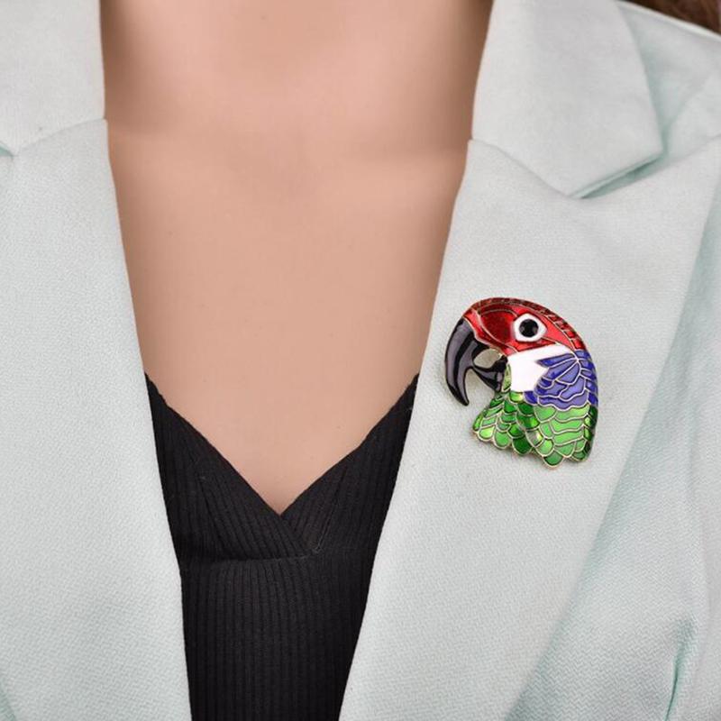 Pins, Brooches Vintage Parrot Head Brooch Colorful Pin Personality Jewelry Accessories Simple Gifts Friends
Pins, Brooches Vintage Parrot Head Brooch Colorful Pin Personality Jewelry Accessories Simple Gifts Friends