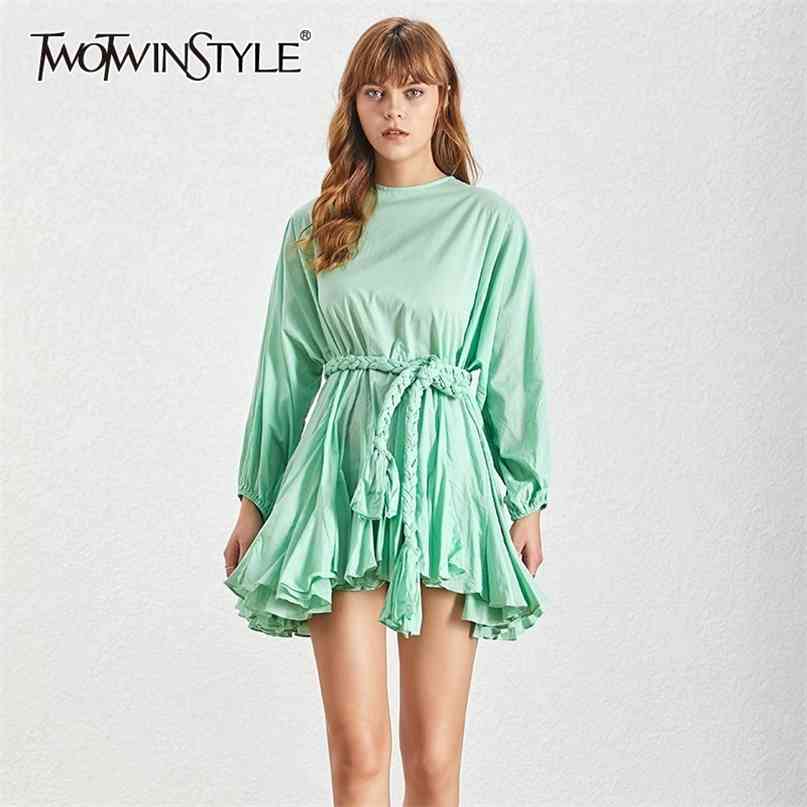 Spring Solid Patchwork Pleated Hem Womens Dress O Neck Puff Sleeve Bandage Dresses Female Vintage Fashion 210520, Lt.green
Spring Solid Patchwork Pleated Hem Womens Dress O Neck Puff Sleeve Bandage Dresses Female Vintage Fashion 210520, Lt.green