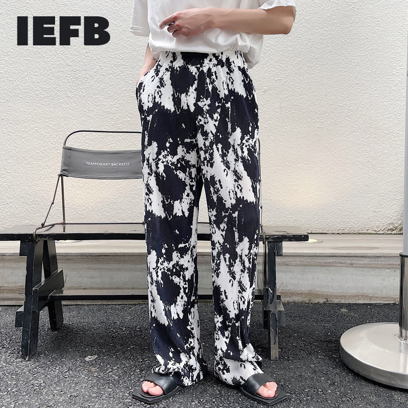 IEEB Summer Wrinkle Tie Dye Print Elastic Waist Men's Straight Trousers Korean Streetwear Fashion Wide Leg Pants 9Y7241 210524, As shown
IEEB Summer Wrinkle Tie Dye Print Elastic Waist Men's Straight Trousers Korean Streetwear Fashion Wide Leg Pants 9Y7241 210524, As shown