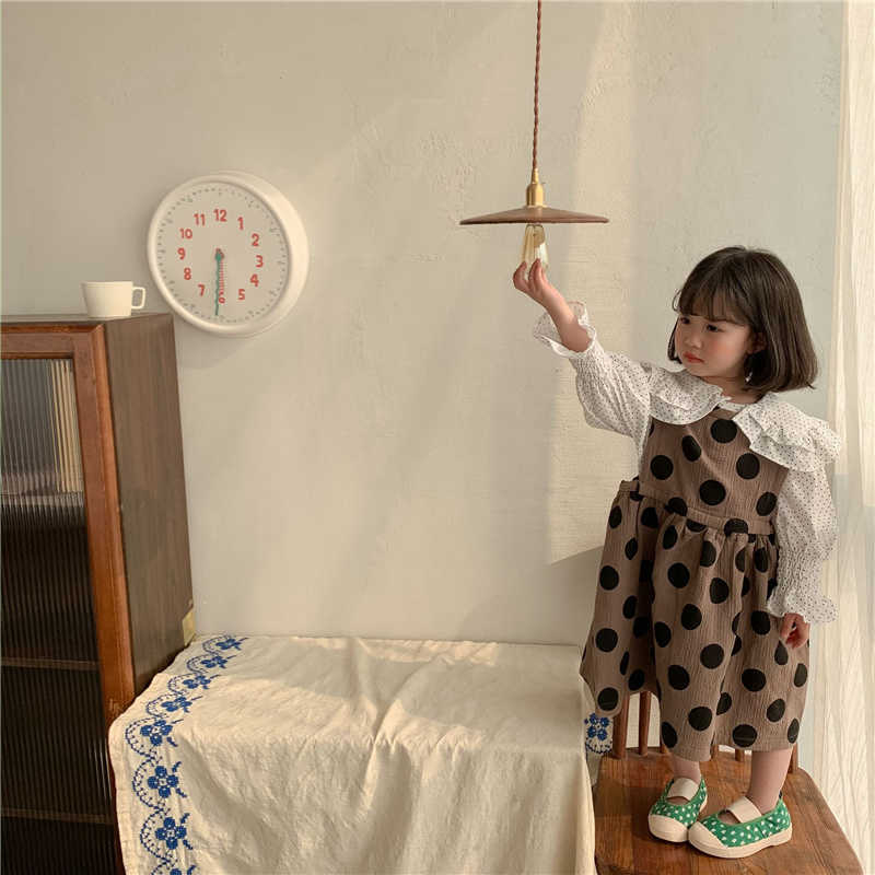 Spring summer korean style linen dot sleeveless dress 2- years kids soft casual pinafore clothing 210615, Coffee
Spring summer korean style linen dot sleeveless dress 2- years kids soft casual pinafore clothing 210615, Coffee
