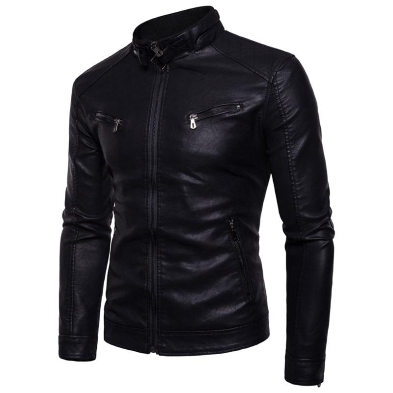 Men's Jackets 2021 Autumn And Winter High Quality Fashion Casual Solid Stand Iron Button Zipper Pocket Slim Fleece Warm Leather Jacket, Black
Men's Jackets 2021 Autumn And Winter High Quality Fashion Casual Solid Stand Iron Button Zipper Pocket Slim Fleece Warm Leather Jacket, Black