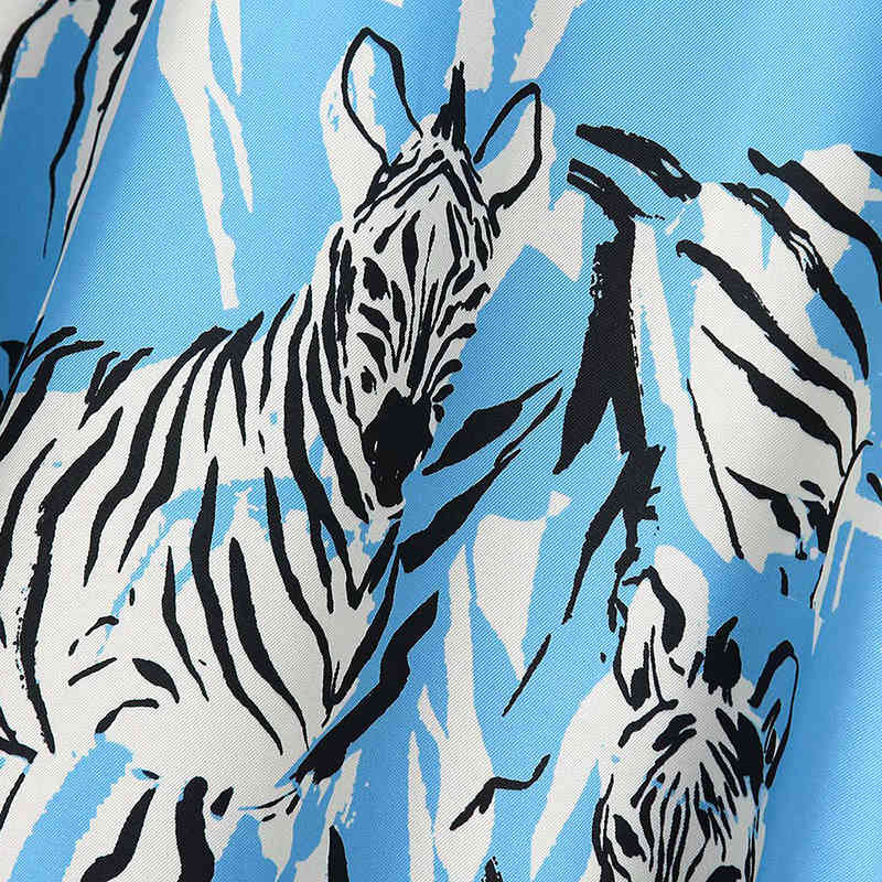 Zebra Print Blouse Women Bow Batwing Long Sleeve Loose Shirt Female Turn Down Collar Casual Ladies Tops Blusas Mujer 210515