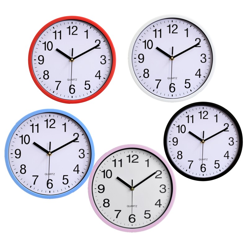 10 inch 25CM plastic wall clock quartz low noise hanging digital clock bedroom living room simple clocks
10 inch 25CM plastic wall clock quartz low noise hanging digital clock bedroom living room simple clocks