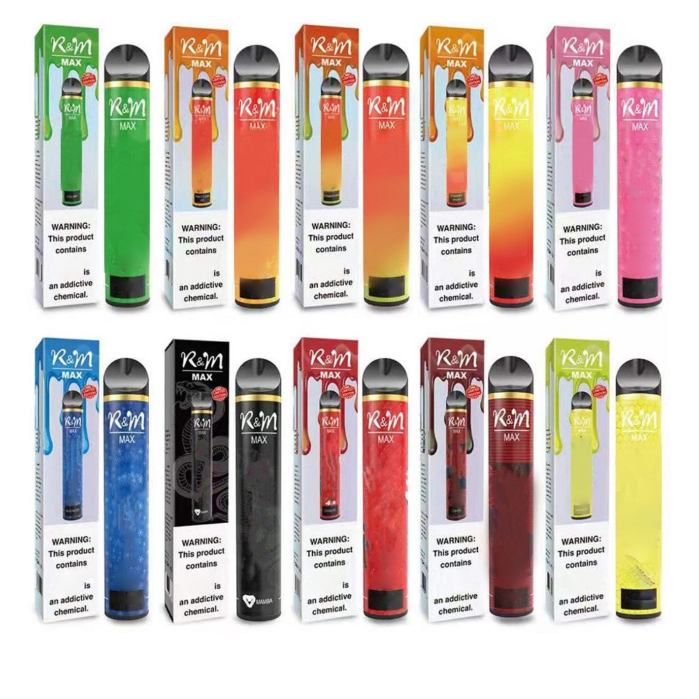 Authentic RandM Max Disposable E cigarettes Pod Device Kit 2600 Puffs 1300mAh Battery 9ml Pre-filled Pods Cartridges R&M Stick vape Pen Vs X
Authentic RandM Max Disposable E cigarettes Pod Device Kit 2600 Puffs 1300mAh Battery 9ml Pre-filled Pods Cartridges R&M Stick vape Pen Vs X