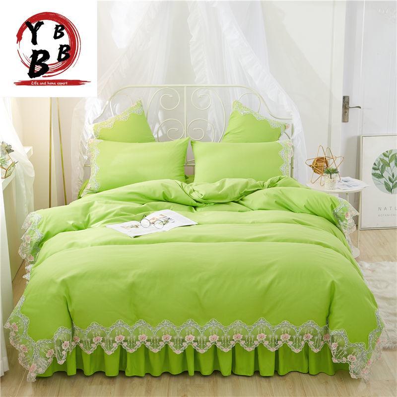 Bedding Sets Green Korean Style Set Queen King Girls Lace Bed Duvet Cover Skirt Or Fitted Sheet Bedclothes, Style5
Bedding Sets Green Korean Style Set Queen King Girls Lace Bed Duvet Cover Skirt Or Fitted Sheet Bedclothes, Style5